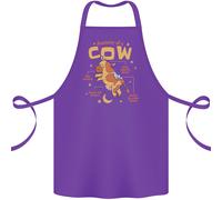 Anatomia di Un Mucca Divertente Cotone Grembiule 100% Biologico