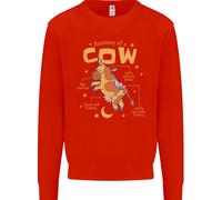 Anatomia Di Un Mucca Divertente Uomo Felpa Maglione