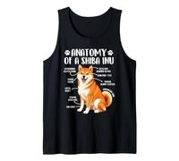 Anatomia di Un Shiba Inu - Cane Giapponese papà Cane Mamma Canotta