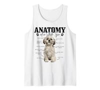 Anatomia di Un Shih Tzu Cane Divertente Carino Pitbull Mamma Pitbull papà Canotta