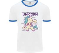 Anatomia Di Un Unicorno Divertente Fantasy Uomo Ringer T-Shirt