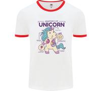 Anatomia Di Un Unicorno Divertente Fantasy Uomo Ringer T-Shirt
