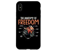 anatomia, di, uno, moto, libertà, divertente, motociclista Custodia per iPhone XS Max