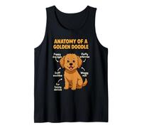 Anatomia Goldendoodle Cane Mamma papà Doodle Dorato Doodle Fluffy Doodle Canotta
