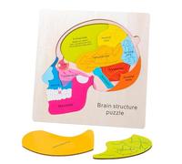 Anatomia per bambini,Anatomia umana per bambini, Giocattoli di puzzle cognitivi in legno con struttura anatomica multistrato, Forniture educative di apprendimento della scienza per il