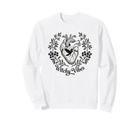 Anatomico Cuore Witchy Vibes Floreale Gotico Estetica Corvo Felpa