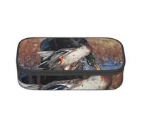Anatra Caccia Labrador Cane Fresco Cucciolo Nero Animale, Astuccio per matite, Astuccio per matite Astuccio per penne a matita di grande capacità Borsa per cosmetici