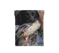 Anatra Caccia Labrador Cane Fresco Cucciolo Nero Animale, Spremere il portafoglio superiore da donna Borsa portaoggetti Piccola portamonete Portamonete