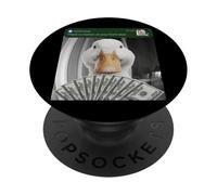 Anatra, c'è movimento davanti alla tua porta, uccello sciocco PopSockets PopGrip Adesivo