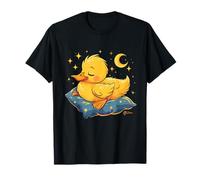Anatra che dorme luna anatra amante anatra sonnolento animale sonn Maglietta