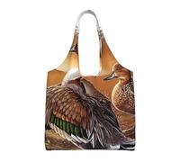 Anatra codone,Borse riutilizzabili, borse della spesa, borsa a tracolla in tela di grande capacità