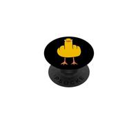 Anatra dei cartoni animati impertinenti con sguardi provocatori Sarcasmo divertente PopSockets PopGrip Adesivo