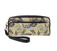 Anatra dell'acquerello, Borsa per il trucco Borsa per cosmetici Borsa da viaggio portatile da toilette Astuccio in pelle per donne e ragazze