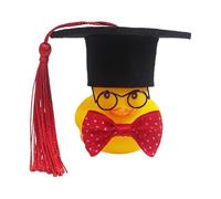 Anatra di gomma di laurea,Anatra di gomma di laurea 2024 - Anatra di gomma del cappello di laurea,Anatra di gomma di laurea con nodo papillo