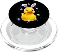 Anatra di gomma Duckie Ducky Coniglio Uova Coniglio Orecchie Carino Primavera PopSockets PopGrip per MagSafe