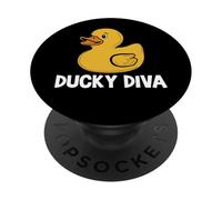 Anatra di gomma Ducky Diva PopSockets PopGrip Adesivo