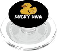 Anatra di gomma Ducky Diva PopSockets PopGrip per MagSafe