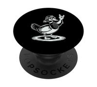 Anatra di legno punk rock Rocker Heavy Metal PopSockets PopGrip Adesivo