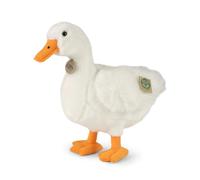 Anatra di peluche bianca 33 cm Eco-friendly