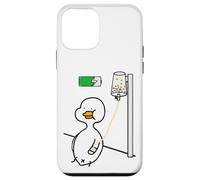 Anatra divertente alimentata da Boba Tea,Duckie ama il Bubble Tea,Umorismo Custodia per iPhone 12 mini