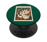 Anatra divertente da donna Art Deco Art Birds Moms Daughters Girls PopSockets PopGrip Adesivo
