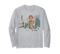 Anatra Gesù Arte Giapponese Oca Pastore Agnello Croce Maglia a Manica