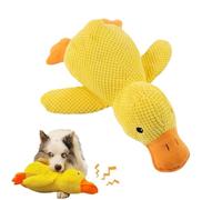 Anatra Gialla Giochi per Cani, Giocattoli per Cuccioli da Mastica, Giochi con Squeak per Cani, Peluche per Dog Indistruttibile, Forma di anatra gialla