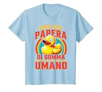 Anatra Paperella di Gomma Sono Una Papera Maglietta, Bambini, Celeste, 3 Anni