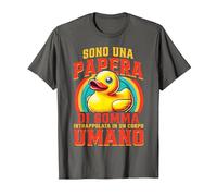 Anatra Paperella di Gomma Sono Una Papera Maglietta, Uomo, Asfalto, M