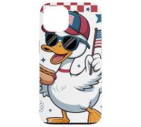 Anatra Patriottica Occhiali Damier Parata 4 Luglio Parade Custodia per iPhone 13