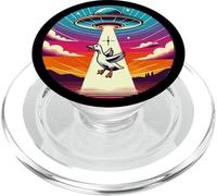 Anatra rapita aliena astronavi Caccia Cacciatore Caccia Abductoin PopSockets PopGrip per MagSafe