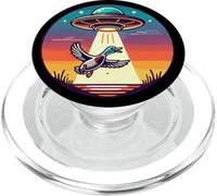 Anatra reale rapito alieno astronavi caccia cacciatore di caccia PopSockets PopGrip per MagSafe