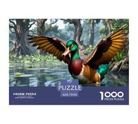 Anatra selvatica Puzzle Impossible 1000Pcs Decorazione Per La Casa. Giochi Rilassamento E Intelligence Per Adulti E Ragazzi Da 14 Anni 1000pcs (75x50cm)