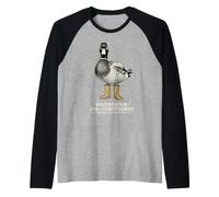 Anatra Stivali di Gomma Impermeabile E Unbothered Divertente Vintage Maglia con Maniche Raglan