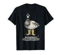 Anatra Stivali di Gomma Impermeabile E Unbothered Divertente Vintage Maglietta