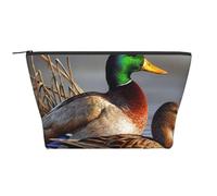 Anatra sulla pittura ad acqua, Borsa da toilette Borsa per trucco Borsa per cosmetici Borsa da toilette da viaggio portatile