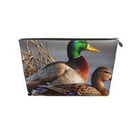 Anatra sulla pittura ad acqua, Borsa per il trucco Borsa per cosmetici Borsa da toilette da viaggio portatile Borsa da toilette