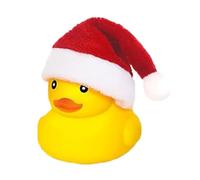 Anatre di ,anatre di di Natale | Giocattoli da piscina con cappello di Babbo Natale - anatre che squittano galleggianti per vasca, giocattolo portatile per feste di bagno, cerimonie di r