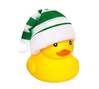 Anatre di Gomma - Giocattoli Da Bagno Anatre | Piccole anatre in Gomma | Carino Giocattolo D'anatra con Cappello Di Babbo Natale | Giocattoli Da Bagno Anatre in Gomma | Giocattolo Da Bagno Carino per