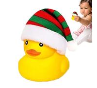 Anatre di Gomma - Giocattoli Da Bagno Anatre | Piccole anatre in Gomma | Carino Giocattolo D'anatra con Cappello Di Babbo Natale | Giocattoli Da Bagno Anatre in Gomma | Giocattolo Da Bagno Carino per