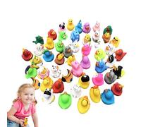 Anatre in gomma assortite - Coolde Decorative Duck Toys, design vivace per bambini | Anatre in gomma - Favori per aule, collezione estiva, eventi di compleanno, Bath Games Diver