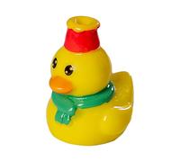 Anatre in resina | Figurine di anatre in miniatura di Natale, figure di animali, per feste per classe, piscina, bagno, giardino, collezione paesaggio per feste