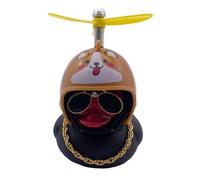 Anatre per auto | per auto con design cigolio, per | Accessori per cruscotto auto, in gomma, con cappello a elica, decorazioni per bicicletta domestica
