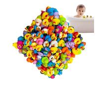 Anatre, Piccole anatre - 50 piccole anatre per la doccia del bambino - Giocattoli di Gomma con Borsa di Trasporto in Maglia per bambini, bambini, Giocattoli da Doccia da bagno, Vacanze di Carnevale