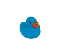 Anatroccoli di gomma bagno Bebe. Anatroccia in gomma resistente all'acqua e allo sporco. Animali in gomma per il bagno del bambino. A partire da 6 mesi. Certificato UE. (Anatroccia Baby Blu Fluor)