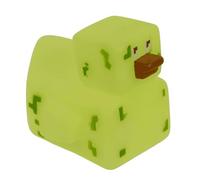 Anatroccoli di gomma bagno Bebe. Anatroccia in gomma resistente all'acqua e allo sporco. Animali in gomma per il bagno del bambino. A partire da 6 mesi. Certificato UE. (anatroccolo Pixel Verde)