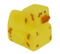 Anatroccoli di gomma bagno Bebe. Anatroccia in gomma resistente all'acqua e allo sporco. Animali in gomma per il bagno del bambino. A partire da 6 mesi. Certificato UE. (anatroccolo Pixel Giallo)