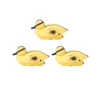 Anatroccoli Galleggianti Set di 3 Anatre Realistiche in Plastica per Laghetti da Giardino, Piscine e Decorazioni per Esterni (Stile A)