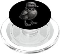 Anatroccolo con colletto a spillo - Carino Punk Incisione stile Dark Art PopSockets PopGrip per MagSafe