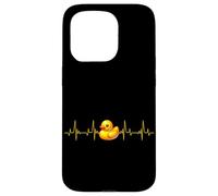 Anatroccolo di gomma Duckie Heartbeat Anatroccolo Giocattoli da bagno Ragazzi Custodia per iPhone 15 Pro